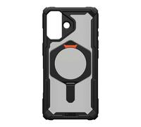 Urban Armor Gear – Coque iPhone 17 Plasma XTE, Kickstand, Recharge magnétique, 6 m, Noir/Pop Orange