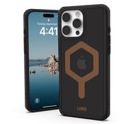 Urban Armor Gear Plyo MS Case Compatible Apple iPhone 16 Pro Max Housse (Chargement sans Fil/magnétique Compatible, Coins Air-Soft résistants aux Chutes, Bordures surélevées) Noir/Bronze
