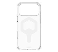 Urban Armor Gear Plyo MS Case Compatible Apple iPhone 17 Pro Max Coque (Chargement sans Fil/magnétique, Air-Soft Coins aux Chutes, Bord surélevé) Ice (Transparent) / Blanc