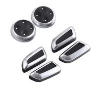 UAGFDFF Bandes Décoration Lot 6 Boutons Réglage Siège Voiture ABS Couvercle Décoratif Bouton Réglage pour A3 A4 B8 A5 A6 C6 C7 A7 Q3 Q5 Garniture intérieure