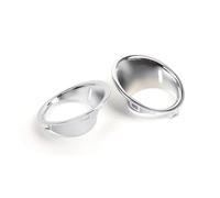 UAGFDFF Bloc Optique Pour Mini Pour Cooper R55 R56 R57 2007-2011 51112753661 51112753662 Couvercle Phare Antibrouillard Avant Côté Voiture Garniture Chromée Caches Anti-Poussière Pour Phares(Pair)