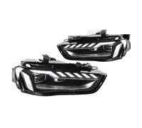 UAGFDFF Couvercle Phare Voiture Lampe Frontale De Style Voiture Pour Pour A4 B8 2013-2016 Phares Phare LED Lentille Signal DRL Accessoires Automobiles Spoilers de phares(Halogen)