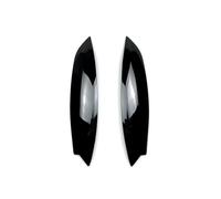 UAGFDFF Couvercle Phare Voiture Paire De Paupières Sourcils Phares Voiture Couvercle Garniture Chromé Pour VW Pour Golf 5 MK5 GTI R R32 2005 - 2007 Spoilers de phares(Noir brillant)