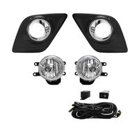 UAGFDFF Feux Antibrouillard Feu De Jour À LED DRL Antibrouillard Pour Toyota Pour Hilux Pour Revo 2015-2019 Garniture Chromée Accessoires De Voiture Étanches Feux Antibrouillard Avant(HALOGEN BULB)