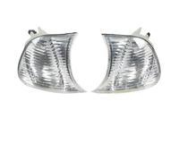 UAGFDFF Feux Arrière Lampe Feux d'angle Avant Gauche Et Droit Transparents pour BMW Série 3 E46 Coupé 1998-2001(Blanc)