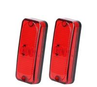 UAGFDFF Feux Position Feu De Gabarit Latéral À LED Rouge/jaune, Feu D'avertissement Pour Remorque, Camion, Caravane, Bus, Camion 12 V-24 V Clignotant Rétroviseur(2pcs Red)
