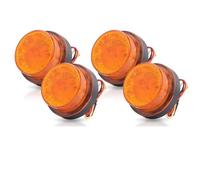 UAGFDFF Feux Position Feux Stroboscopiques LED 24 V Pour Voiture, Feux De Position Latéraux Rotatifs Pour Camionnette, Camion, Bus Clignotant Rétroviseur(4pcs)