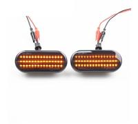 UAGFDFF Feux Position Pour Seat Pour Ibiza 6L 2002-2008 Pour Cordoba 1993-1999 Pour Toledo Pour Leon 1M 1996-2006 Clignotant Dynamique À LED Clignotant Rétroviseur(Smoked)