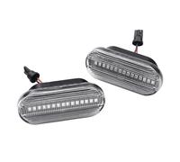 UAGFDFF Feux Position Pour Skoda Pour Octavia 1U 1996-2006 2007 2008 2009 2010 Feu De Position Latéral Dynamique À LED Clignotant Lampe Clignotant Rétroviseur(Crystal)