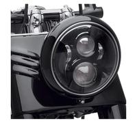 UAGFDFF Phare LED 7 Pouces pour Moto Tour FLD pour Softail pour Heritage pour Street pour Glide pour Road pour King pour Electra pour Glide Accessoires De Moto(Noir)