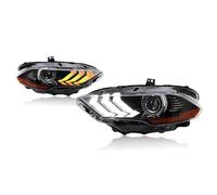 UAGFDFF phares Feux voiture LED phares pour Mustang 2018 2019 2020 projecteur avant lampe assemblée avec double faisceau Len côtés conducteur + passager feux avant