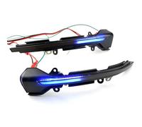 UAGFDFF Pour Seat Pour Arona KJ7 2017 2018 2019 Clignotant Dynamique LED Clignotant Miroir Indicateur Lumineux Accessoires Clignotant Dynamique(Blue and yellow)