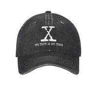 UAISBUUW Mode The X-Files La vérité est là-Bas Casquettes de Baseball Unisexe Denim Vieilli Couvre-Chefs émissions de télévision Cadeau en Plein air Chapeaux Casquette Coton, pour Toutes Les Saisons