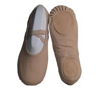 UALXPAO Chaussures de Ballet for Femmes, Pantoufles de Danse for Enfants, Semelle Souple, Chaussures Professionnelles d'entraînement de Danse en Toile for Le Ballet Chausson De Danse(Brown,40)