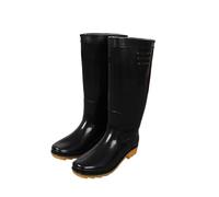 UALXPAO Chaussures de pluie pour hommes Bottes de pluie for hommes Lieu travail Cuisine Imperméable Homme Pluie Lavage voiture Chaussures for(Black and yellow,43 EU)