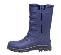 UALXPAO Chaussures de pluie pour hommes Bottes de pluie imperméables et résistantes à l'usure for hommes, chaussures en caoutchouc tube moyen haut(Dark Blue,40)
