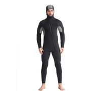 UALXPAO Combinaison de Plongée Néoprène Combinaison de plongée Une pièce 5mm, Chapeau épais Thermique for Hommes, Natation d'hiver, Surf Flottant pour plongée Snorkeling