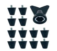 UALXPAO Crampons de football de rechange Lot de 12 crampons rechange antidérapants for chaussures football à, adaptés aux terrains synthétiques et fermes. Filetage M5(16mm)