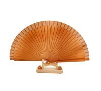 UALXPAO Éventail Pliant Pure Color Wood Folding Fan Dance Performance Prop Women Wooden Hand Fans Fold Wedding Party Home Decor(Color5)