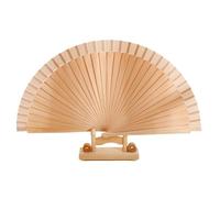 UALXPAO Éventail Pliant Pure Color Wood Folding Fan Dance Performance Prop Women Wooden Hand Fans Fold Wedding Party Home Decor(Color8)