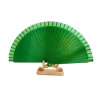 UALXPAO Éventail Pliant Pure Color Wood Folding Fan Dance Performance Prop Women Wooden Hand Fans Fold Wedding Party Home Decor(Color4)
