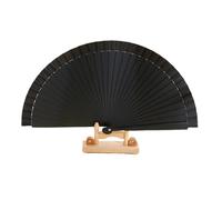 UALXPAO Éventail Pliant Pure Color Wood Folding Fan Dance Performance Prop Women Wooden Hand Fans Fold Wedding Party Home Decor(Color1)