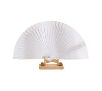 UALXPAO Éventail Pliant Pure Color Wood Folding Fan Dance Performance Prop Women Wooden Hand Fans Fold Wedding Party Home Decor(Color2)