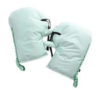 UALXPAO Gants pour Guidon de Moto 1 Paire Coupe-Vent imperméable à la Pluie Hiver Garder au Chaud Guidon poignée Garde Couverture Gants for Moto Scooter vélo(Green)