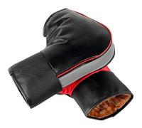 UALXPAO Gants pour Guidon de Moto 1 Paire de Manchons Guidon Moto, Protection for et Scooter, poignée épaisse Chaude, Gants Chauds d'hiver imperméables à la Pluie(with Reflective Stripes)