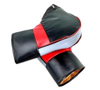 UALXPAO Gants pour Guidon de Moto Housse de Guidon Moto, Gants Pare-Brise vélo d'hiver, Coupe-Vent, poignée Chaude, Bande réfléchissante épaisse(with Reflective Stripes)