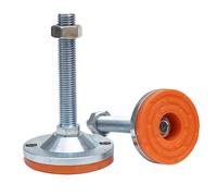 UALXPAO Pieds de réglage pour équipement 1 pièce M20 M24 M30, Pied Lourd, vis de Fondation Fixe, réglable, châssis Support d'amortisseur antidérapant(D150xM20x150)