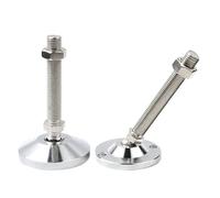 UALXPAO Pieds de réglage pour équipement Pieds d'équilibrage Robustes en Acier Inoxydable, 1 pièce, M12, M16, M20, M24, for nivellement mécanique et de Meubles(D60xM20x150)