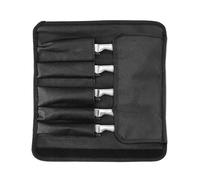 UALXPAO Pochette à couverts Étui à couteaux de chef 5 compartiments, en tissu Oxford, portable, for acier inoxydable