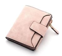 UALXPAO Portefeuille Femme Portefeuille en Cuir for Femme avec Porte-Monnaie, Petit et Fin, Porte-Monnaie, Porte-Cartes(Pink)