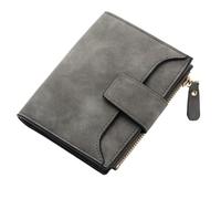UALXPAO Portefeuille Femme Portefeuille en Cuir for Femme avec Porte-Monnaie, Petit et Fin, Porte-Monnaie, Porte-Cartes(DarkGray)