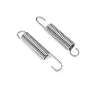 UALXPAO Remplacement du Ressort des cisailles de Jardin Ressort de Tension en Acier for Ciseaux à chaîne Longue portée, Fil 2 mm, Longueur 90, for d'élagage. Rechange(Silver 2pcs)