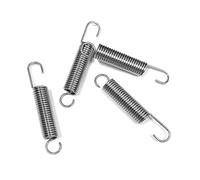 UALXPAO Remplacement du Ressort des cisailles de Jardin Ressort de Tension en Acier for Ciseaux à chaîne Longue portée, Fil 2 mm, Longueur 90, for d'élagage. Rechange(Silver 4PCS)