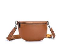 UALXPAO Sacs à bandoulière en cuir Petit sac de poitrine en cuir for femme - Sac à bandoulière simple et polyvalent pochette for téléphone vache(Color 5)