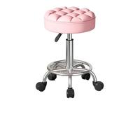 UALXPAO Tabouret Roulant Chaise de beauté spécialement conçue for Les Salons, Tabouret Rond à poulie rotative réglable for Salon Coiffure(Color 3)