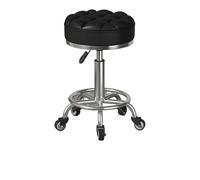 UALXPAO Tabouret Roulant Chaise de beauté spécialement conçue for Les Salons, Tabouret Rond à poulie rotative réglable for Salon Coiffure(Color 18)