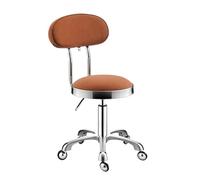 UALXPAO Tabouret Roulant Tabouret de Coiffeur Rond en Cuir PU, siège manucure Rotatif, Chaise barbier esthéticienne à roulettes(Color 13)