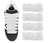 UamGlsob 2 Paires Lacets Plats Larges 20mm Pour Campus 00s Baskets | Résistantes Épais pour Chaussures Rétro, Skate et Sneakers