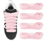 UamGlsob 2 Paires Lacets Plats Larges 20mm Pour Campus 00s Baskets | Résistantes Épais pour Chaussures Rétro, Skate et Sneakers