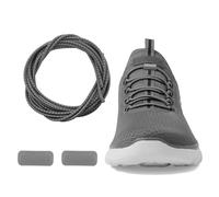 UamGlsob Lacets élastiques sans nœud pour chaussures de course Skechers - Cordes de rechange extensibles, gris, 43"/110cm