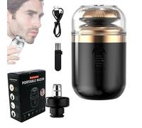 UANACIA Portable Multifunctional Capsule Shaver, Capsule Razor, 2 in 1 Capsule Mini Shaver for Men, Washable Men's Electric Shaver, Mini Rasoir 2024 pour Les Cheveux Secs et Humides