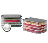 uandu Boîtes à charcuterie empilables pour réfrigérateur, boîtes à charcuterie, organiseurs de réfrigérateur, boîtes de conservation avec couvercle, boîtes à charcuterie, boîte de rangement pour