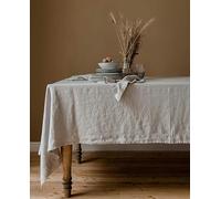UANGLI Couverture de Table en Lin de Couleur Unie, Nappe en Tissu Naturel pour Cuisine, Salle à Manger, fête, décoration de Table de Vacances
