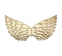 Uanqfegy Costume d'aile d'ange doré pailleté, Cupidon à sangle élastique pour fête de princesse féerique et Halloween, 16, 9x8, 7 pouces