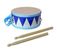 Uanqfegy Ensemble de Batterie en Bois pour Enfants, Ensemble de Batterie pour Tout-Petits 8 Pouces avec Sangle réglable, 2 Baguettes, Instrument Musique éducatif pour bébé pour garçons et Filles