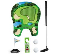 Uanqfegy Ensemble de Jeu de Golf Toilette, Mini Jeu Amusant Golf d'intérieur, fête des pères pour Hommes, Mari, Petit ami, Divertissement fête